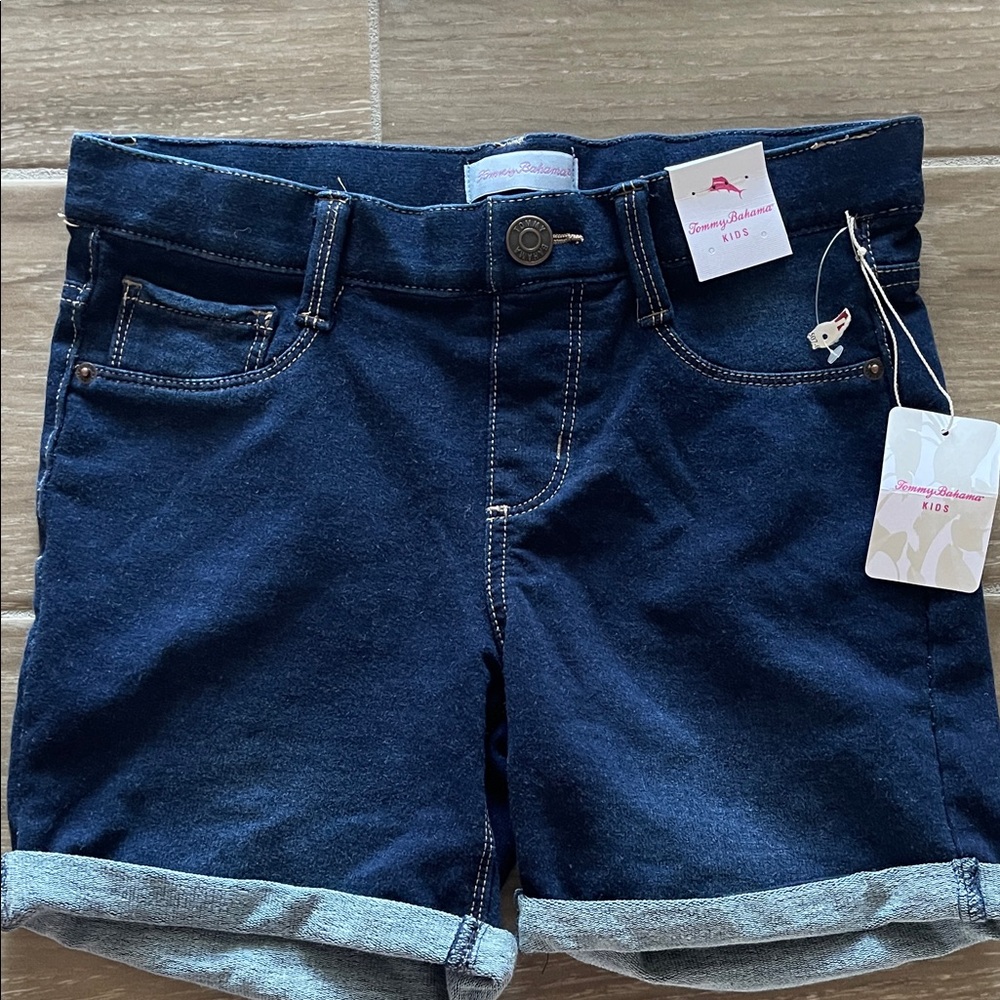 Tommy Bahama Kids Dark Blue Denim Shorts
